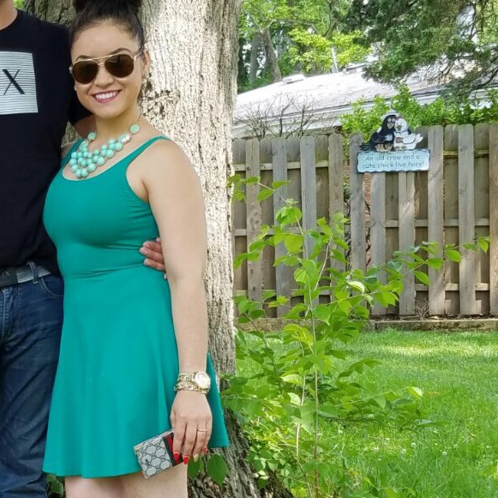 Green dress